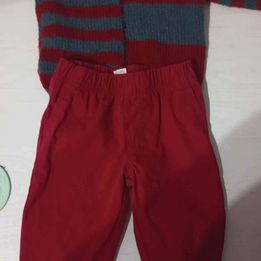 Conjuntos abrigos de lana + jeans 6 meses a 18 meses