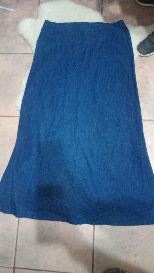 Pollera larga jean talle M