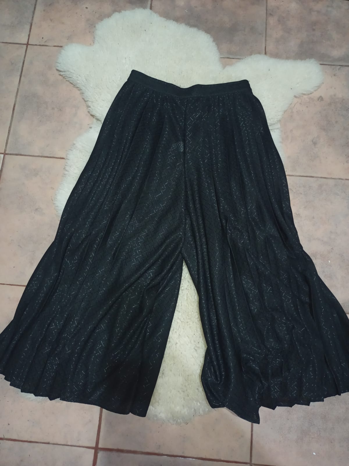 Falda pantalón entablillada  talle M